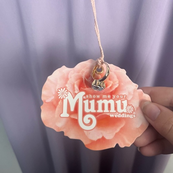 NWT Show me your mumu violet chiffon Mariah wrap dress size medium - Picture 7 of 8